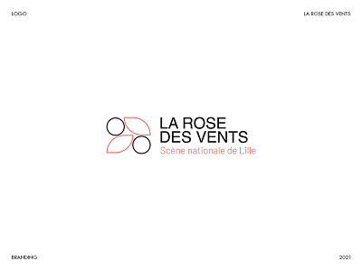 La Rose des Vents - Scène nationale de Lille brand branding design france touch icon identity identity branding illustration logo mark modern monogram rebranding symbol