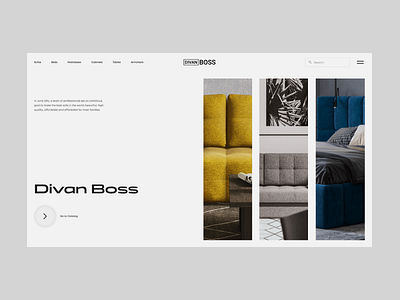 Divan Boss clean design furniture minimal minimalism minimalist minimalistic redesign store typography ui ux web webdesign website