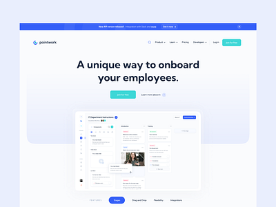 SaaS Landing Page for a web application