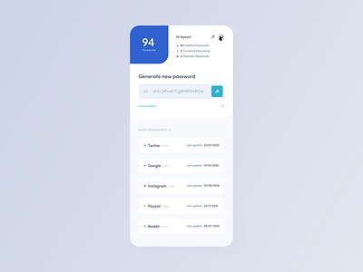 Password Manager App app clean creative illustration minimal minimalist modern ui ux website