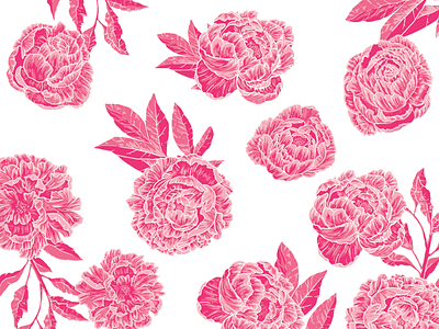 Leannes Wedding floral illustration pattern wedding