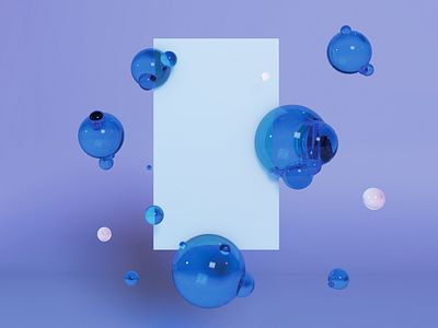 Bubble Render blue bubble c4d glass lavender lilac packaging render texture