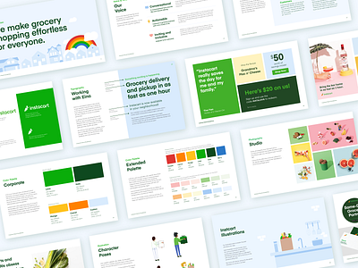 Instacart Brand Guide brand brand design color instacart typography visual identity visual identity brandbook