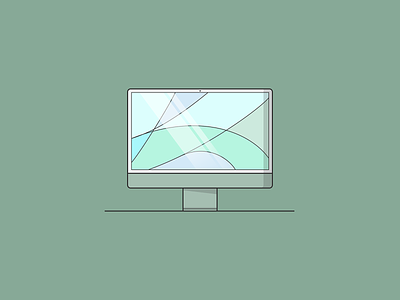 Apple iMac 2021 Illustration