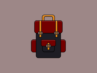 Backpack - Pure CSS illustration