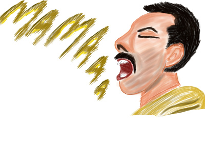 Freddie design freddie mercury illustration queen