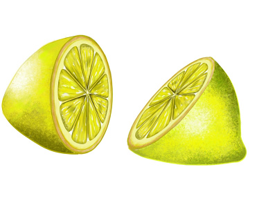 Lemon design illustration juicy lemon yellow