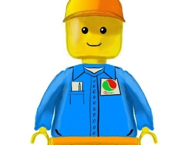 Lego Man design illustration