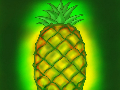 Pineapple design illustration