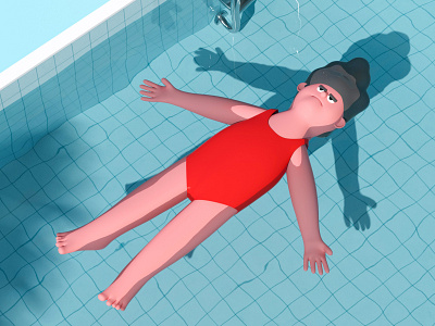 summer2 animation branding character character designer cinema4d design graphic illustration swimming pool