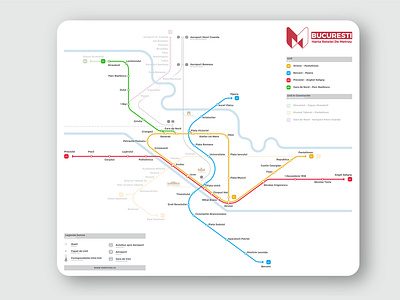 Bucharest Metro Map