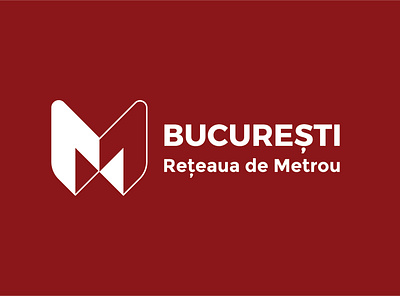 Bucharest Metro Logo branding design illustration logo vector