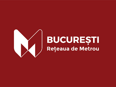 Bucharest Metro Logo branding design illustration logo vector