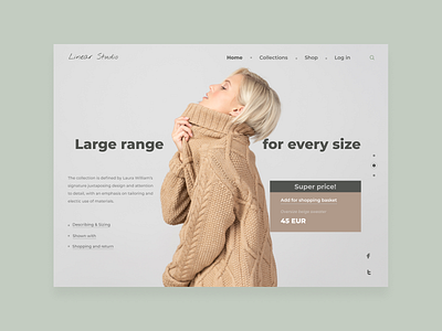 Women's clothes shop design / web design