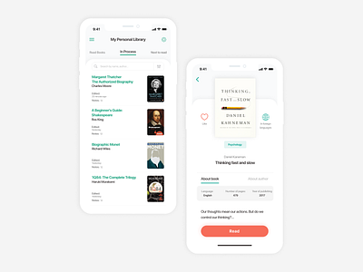 Mobile app / Online library / Read books