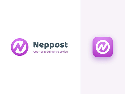 Neppost branding delivery service logo logo design logodesign logotype