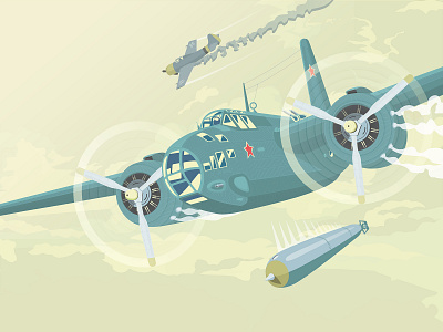 Torpedo bomber bomber illustration plane torpedo torpedo bomber vector vector art vector illustration vectorart