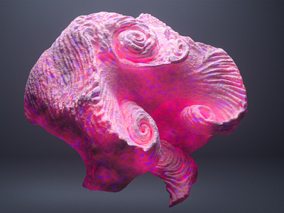 Pink Coral 3d 3ddesign abstract art branding cinema4d design houdinifx minimal motion graphics motiondesign redshift