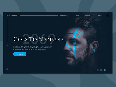 Goes To Neptune - Landing Page