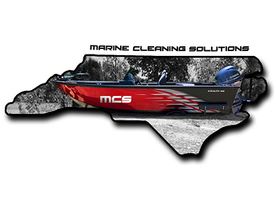 Marine Cleaning Solutions NC Logo animation boat boating brand branding clean cleaning cleaning company cleaning service design fishing illustration illustrator lettering logo marine marine cleaning photoshop service vector