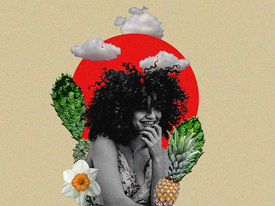 Mynamesdiana artwork art collage collage art graphic design illustration photoshop art plants woman
