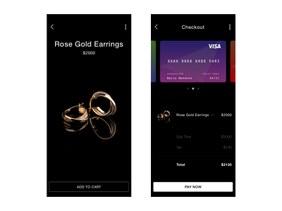 Credit Card Checkout checkout dailyui dailyui 002 jewelry rookie uidesign