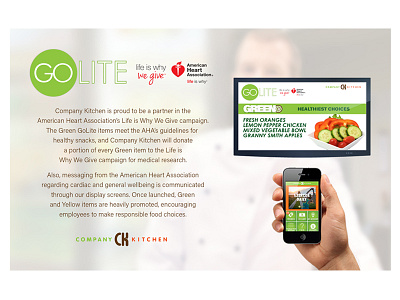 GoLite Healthy Eating Program Partner Page clean food healthy layout type