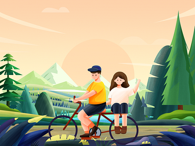 Cycling with loved ones