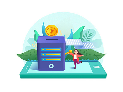 Finance design illustration ui