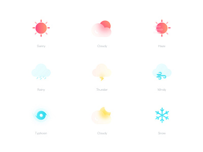 Weather icons