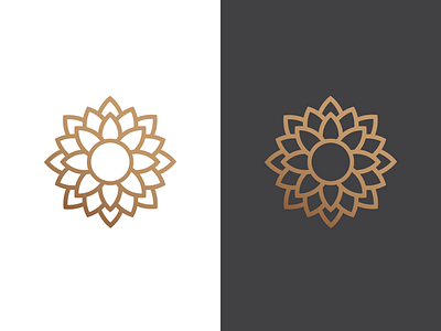 Flower logo art brand branding clean design flat icon identity illustration illustrator logo minimal monogram vector