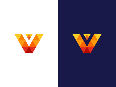 V Logo app art brand branding clean design icon identity illustration illustrator logo vector web