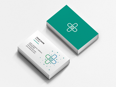 Medical business card concept art brand branding business card clean design identity medical design minimal