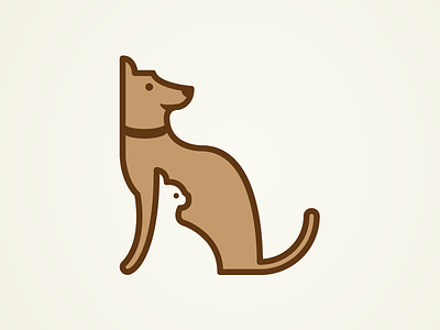 Rejected logo concept animals branding cat dog illustration logo vector