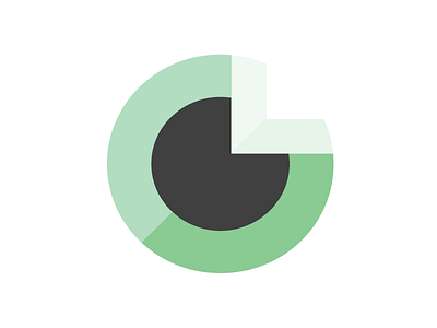 Open Vision Branding Concept branding circle eye geometric green logo vector