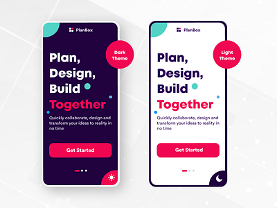 PlanBox colaboration mobile app design mobile ui