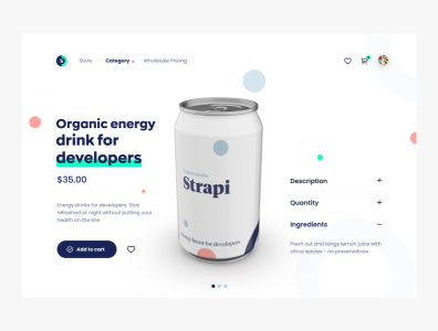 Strapi Drink Design