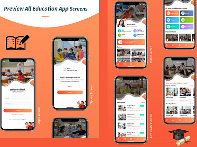 Education App app design graphic design ux