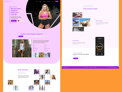 Athlete inner page design graphic design ui ux web website