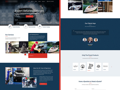 Detailing design ui web website