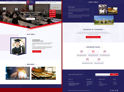 MBA design ui ux web website