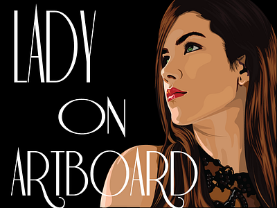 lady on artboard