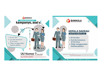 BAWASLU poster campaign agency banner campaign clean design graphic design illustration poster vote