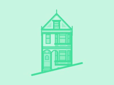 Green House San Francisco illustrator linework miguelcm san francisco