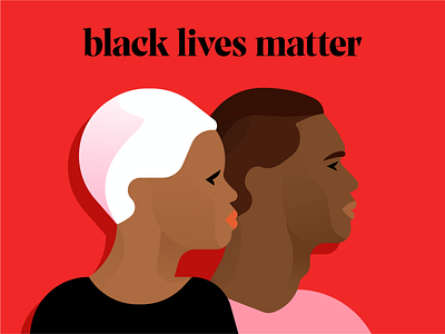 Black lives matter blacklivesmatter characters flat illustration illustrator miguelcm stopracism
