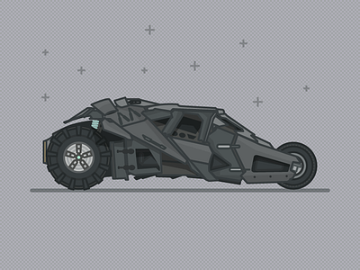 Batmobile batman batmobile bold cars dark knight films gotham illustration illustrator miguelcm