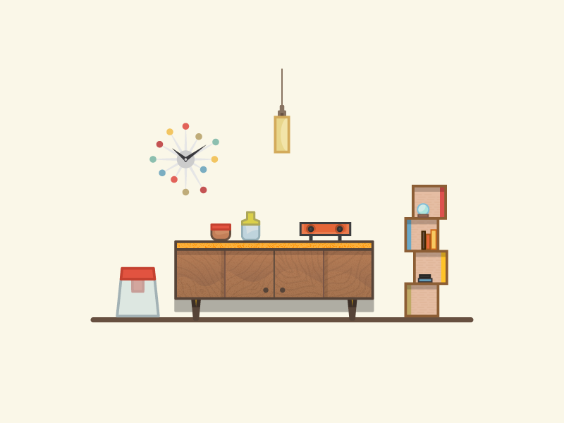 New Classic Sideboard miguelcm illustrator sideboard clock console ikea ps speaker seat wood mid century furniture deco
