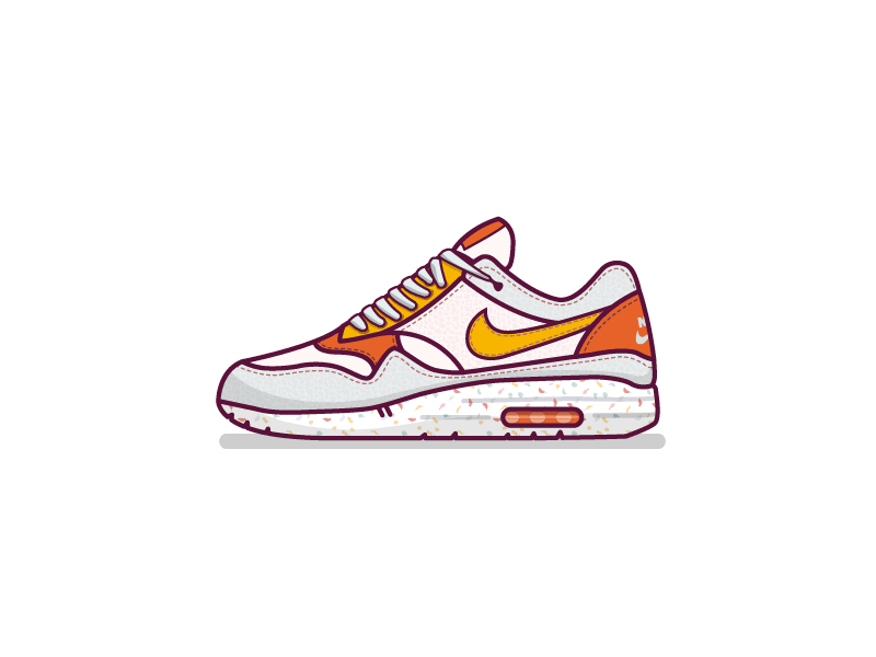 cartoon nike shoes drawing