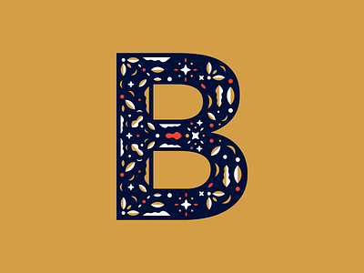 B | bucolic 36daysoftype b bucolic illustration illustrator letter lettering miguelcm plants type typography.