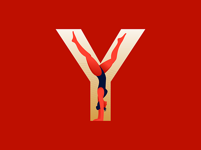 Y | yoga 36daysoftype illustration illustrator letter miguelcm type y yoga